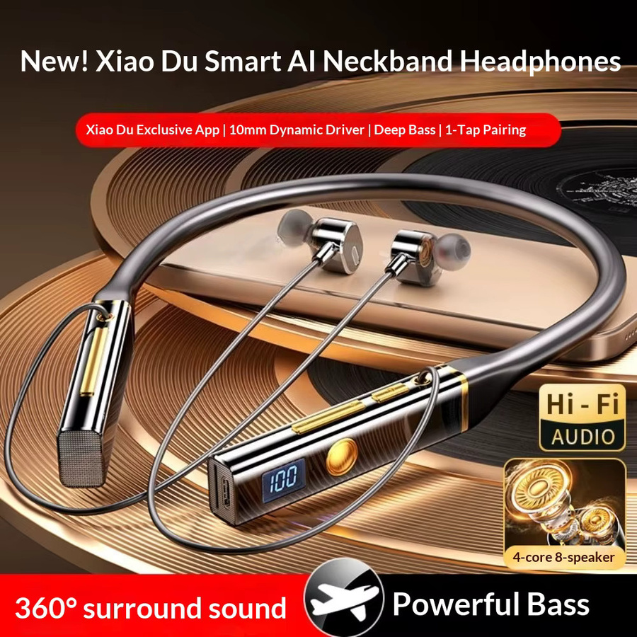 WAKAILONG Bluetooth Nackenbügel-Kopfhörer mit Geräuschunterdrückung und HIFI-Klangqualität in Schwarz - Bild 5