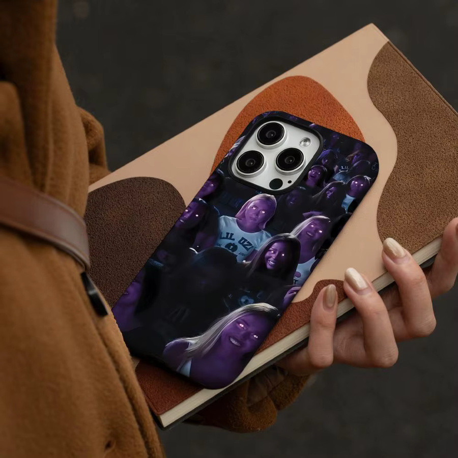 Lil U-Uzi Vert Eternal Atake 222 Handyhülle für iPhone 17 16 15 14 13 12 Pro Max Plus in Weiß und Lila mit glänzender HD-Doppelschicht-Flüssighartschale - Bild 2