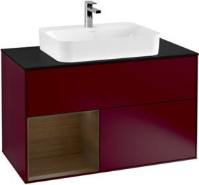 V&B Waschtischunterschrank Finion 100 mit Regalfach links, Breite: 100 cm, Höhe: 50,1 cm, Tiefe: 50,1 cm - Bild 1