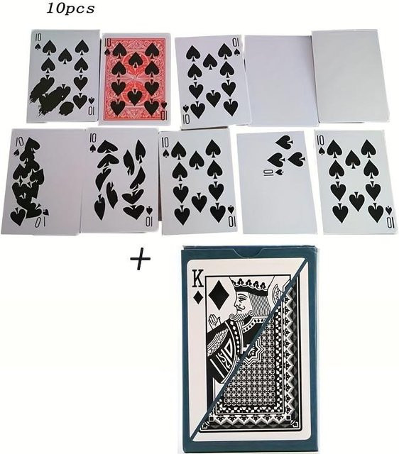 SZ-Damai Zauberrequisiten-Set, Kartenspiel, Grau, 2-teiliges Set - Bild 1