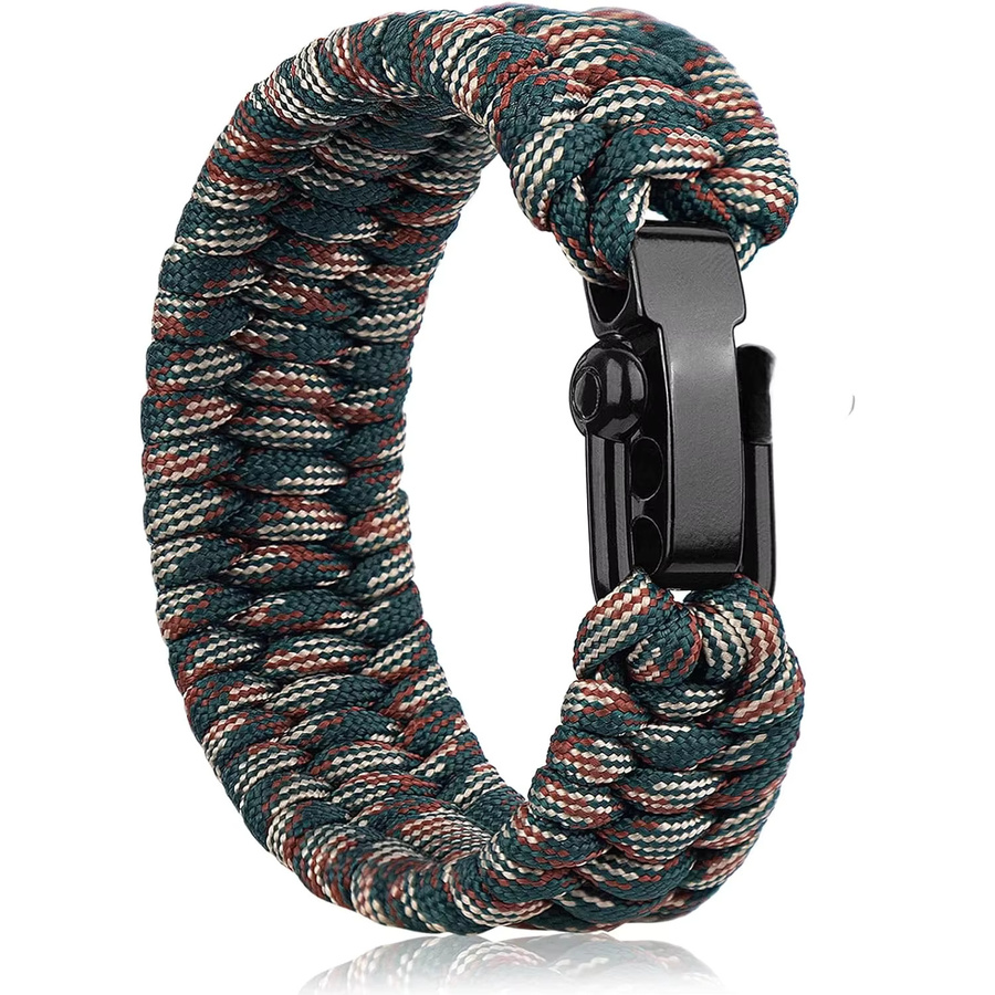 Paracord-Überlebensarmband, Camo, verstellbar, Unisex - Bild 6