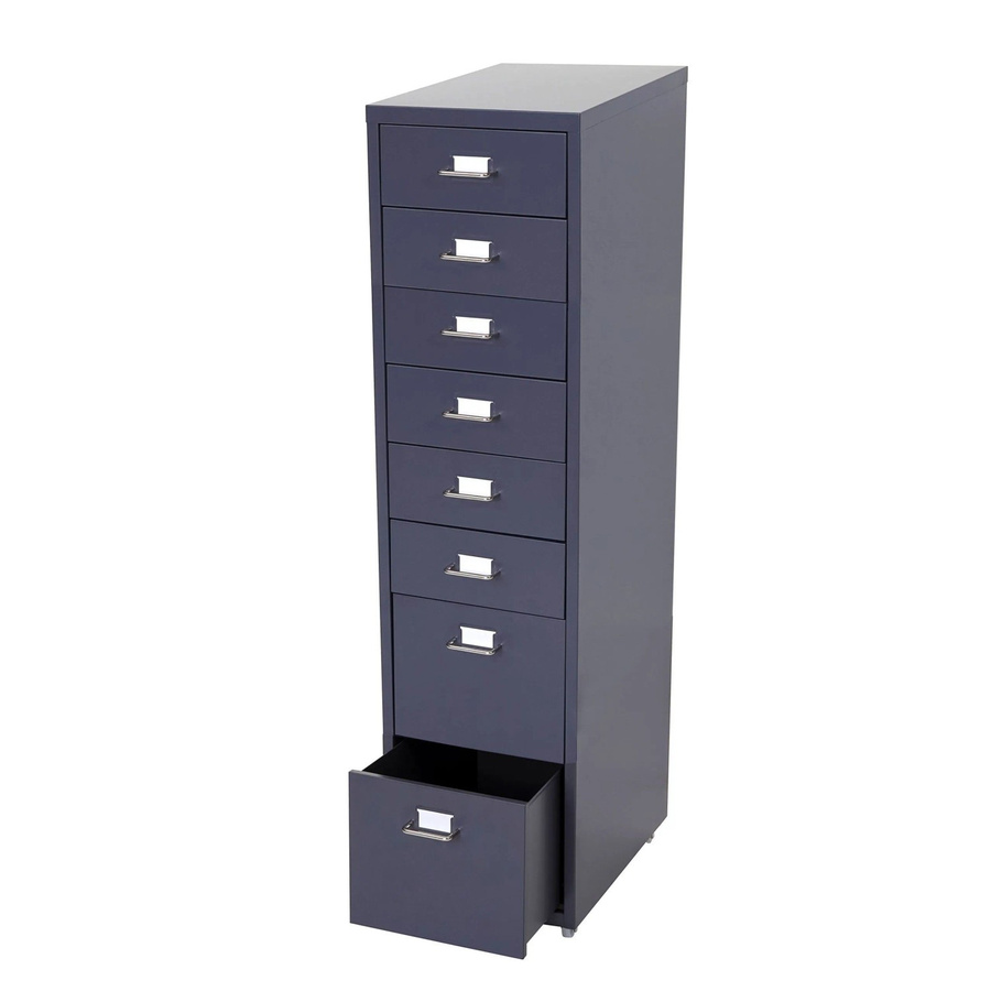 PROREGAL Rollcontainer Housten mit 8 Schubladen in Dunkelgrau, B/T/H: 110 x 28 x 41 cm - Bild 2