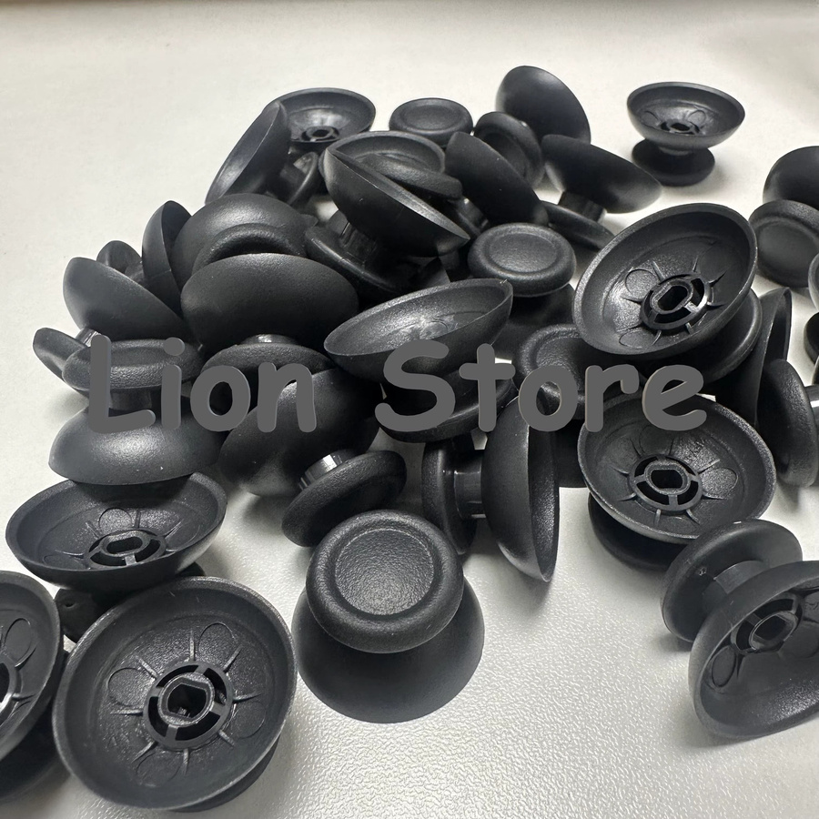 100er Set PS5 und PS4 Joystick Kappen im Pilzkopf-Design, Schwarz, Zubehör für PlayStation Controller - Bild 2