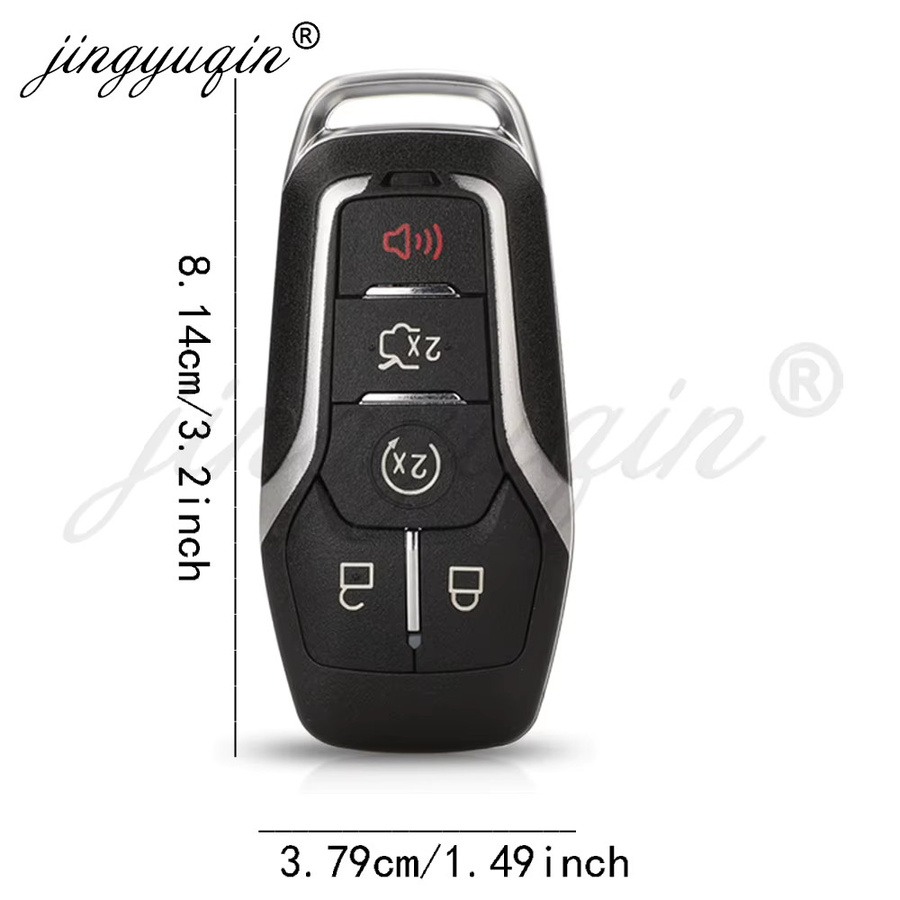ID49 Smart-Fernbedienungsschlüssel für Ford Fusion Explorer Edge Mustang F150 F250 Lincoln MKC MKX Nautilus 2015+ in Schwarz (433,92/434/868/902MHz) - Bild 4