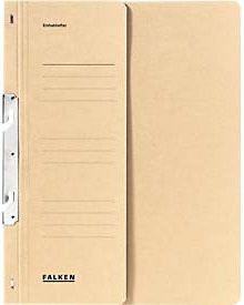 Falken Einhakhefter DIN A4 mit halbem Deckel in Beige - Bild 1