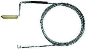 E&R Rohrreinigungswelle aus Stahl, Durchmesser: 10 mm, Länge: 7,5 m, Farbe: Silber - Bild 1