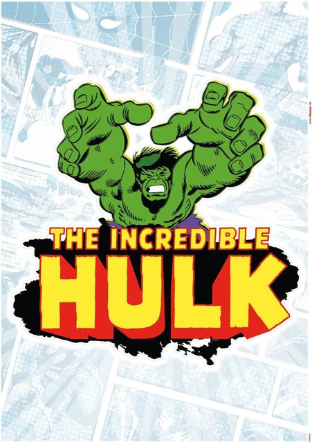 Komar Deko-Sticker Hulk Classic, Mehrfarbig, Breite: 50 cm, Höhe: 70 cm - Bild 1