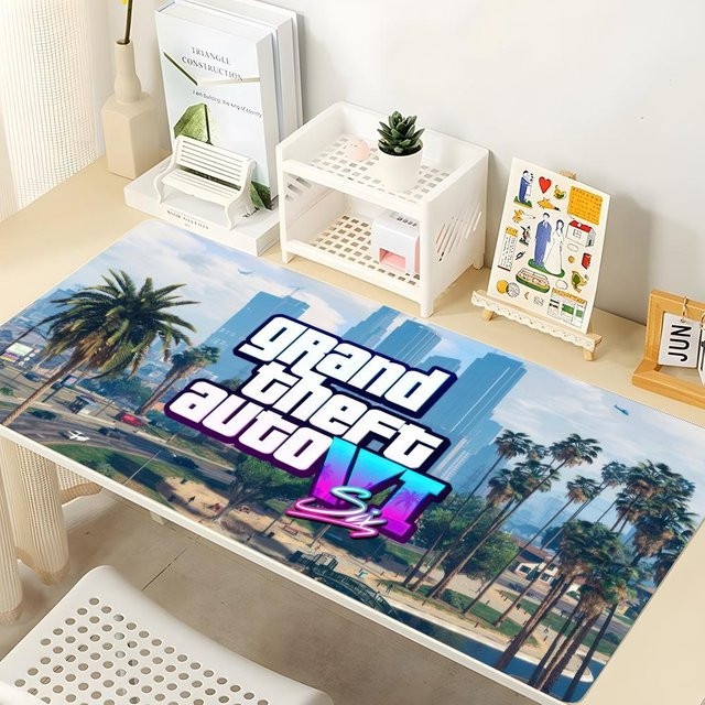 Potdemiel Gaming-Mauspad Game G-gta 6 in Schwarz und Multicolour, B/T: 90 x 40 cm, Höhe: 0,2 cm - Bild 1