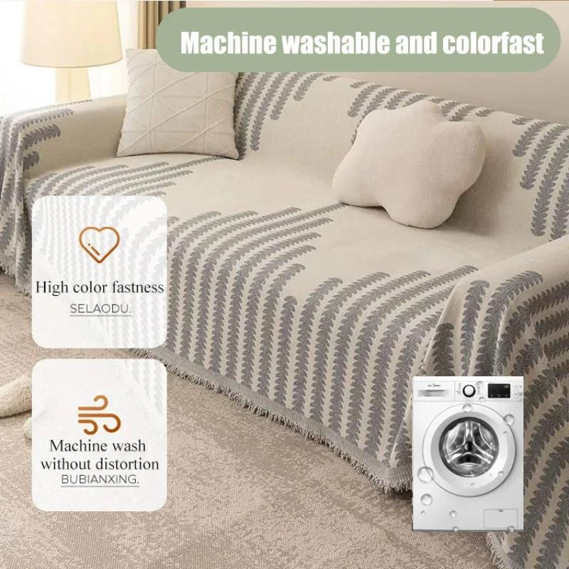 Wendbarer Chenille Sofaüberwurf von Your Warm Home in Grau, B/B/H: 180 x 130 cm - Bild 2
