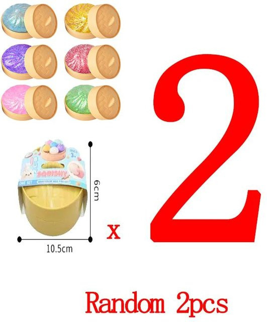 Yiran toy 1 Glitzer-Knödel Druckball langsam rückprallend weich - Bild 1