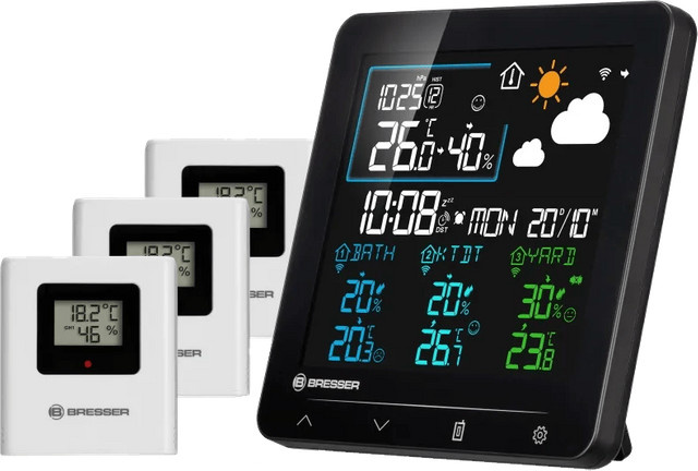 Bresser Quadro Individio Wetterstation NV in Schwarz - Bild 1