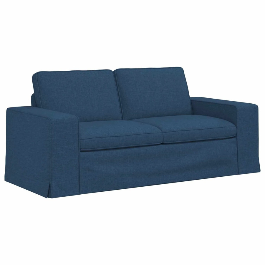 vidaXL Sofa Blau mit Stoffbezug und Metallrahmen B/T/H: 182 x 80 x 82 cm - Bild 2