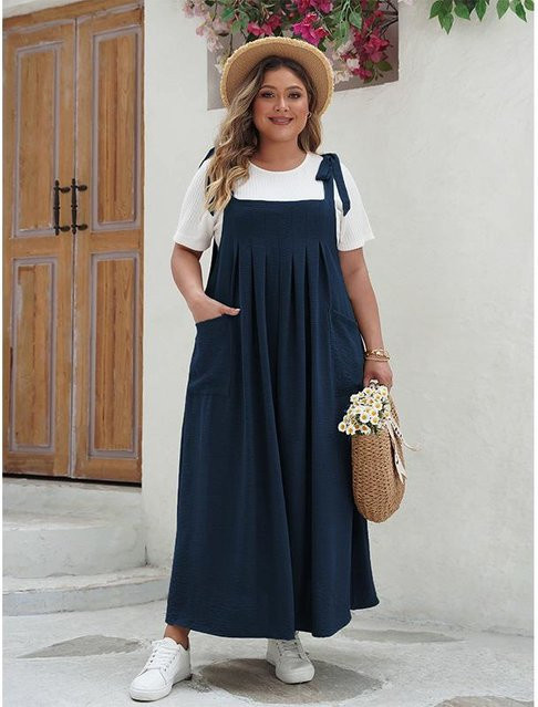WAIXIN Fashion Neckholder Einteiler, navy blau, Damen, XXL - Bild 1