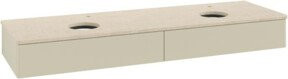 V&B Antao Waschtischunterschrank mit Beleuchtung ohne Frontstruktur, Farbe Grau lackiert, B/T: 160 x 50 cm - Bild 1