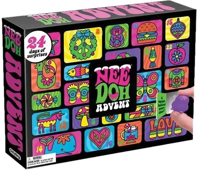 NeeDoh Adventskalender, 13/24 Tage, 3D PVC Countdown-Box - Bild 1