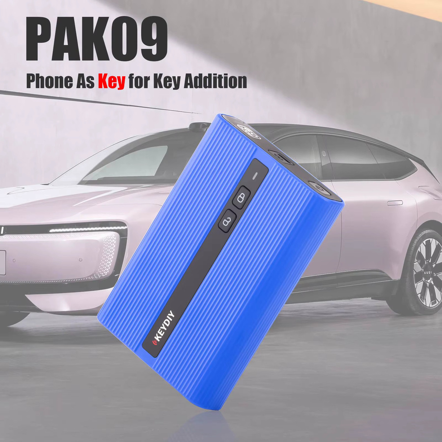 KEYDIY PAK09 Bluetooth Telefonschlüssel-Adapterbox für schlüssellosen Zugang mit Unterstützung für bis zu 6 physische Schlüsselzusätze in Blau - Bild 2