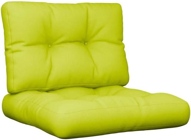 vidaXL Palettenkissen 2-teiliges Set aus Polyester in Grün, wasserabweisend und UV-beständig - Bild 1