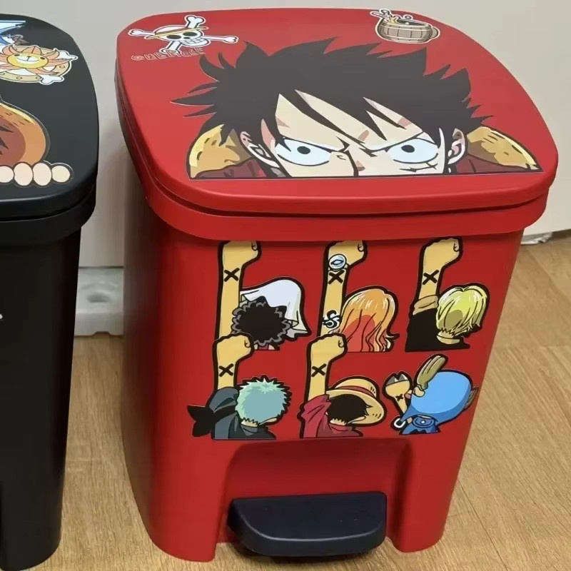 One Piece Mülleimer mit Fußpedal in Schwarz aus Kunststoff für dein Zuhause - Bild 1