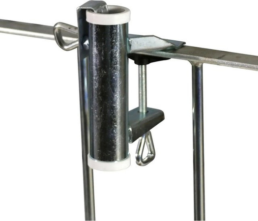 Videx Garden Sonnenschirmhalter Typ H für Handläufe Ø 25 mm, Farbe: Silber, Material: Stahl, Galvanisch Verzinkt