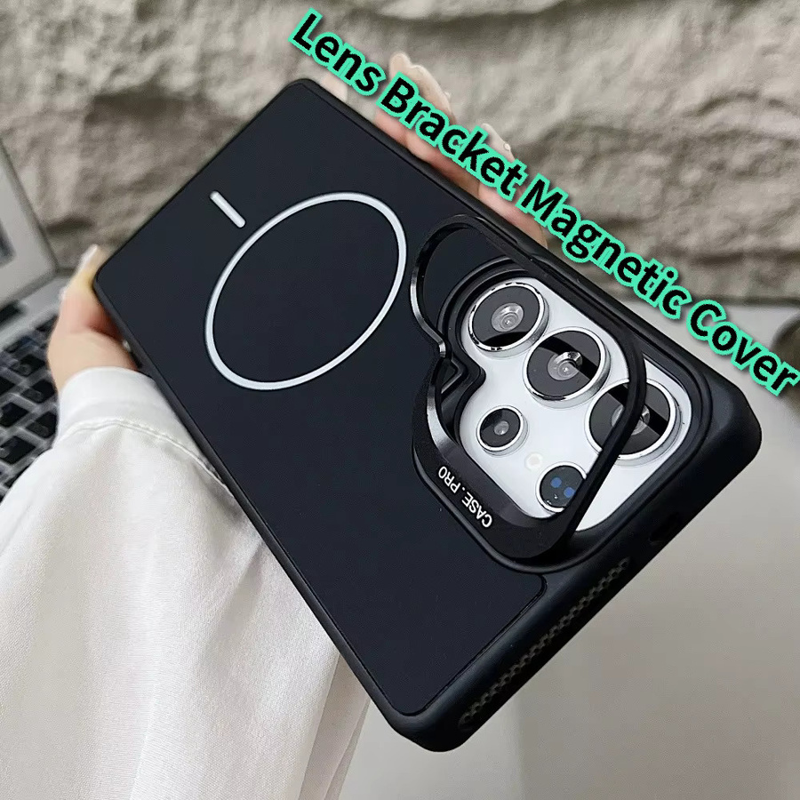 Magnetische Silikon Schutzhülle mit matter Oberfläche und Objektivschutz für Samsung Galaxy S25 und S24 FE Ultra in Lila - Bild 2