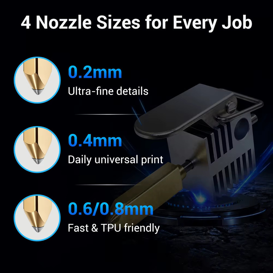 Creality SPARKX I7 Hotend Heizelement aus Kupferlegierung und gehärtetem Stahl in Silber - Bild 2