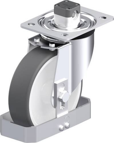 Blickle L-POTH 160G-CS11-FS Stahlblech-Lenkrolle in Grau mit 160 mm Rad-Durchmesser und 400 kg Tragfähigkeit - Bild 1