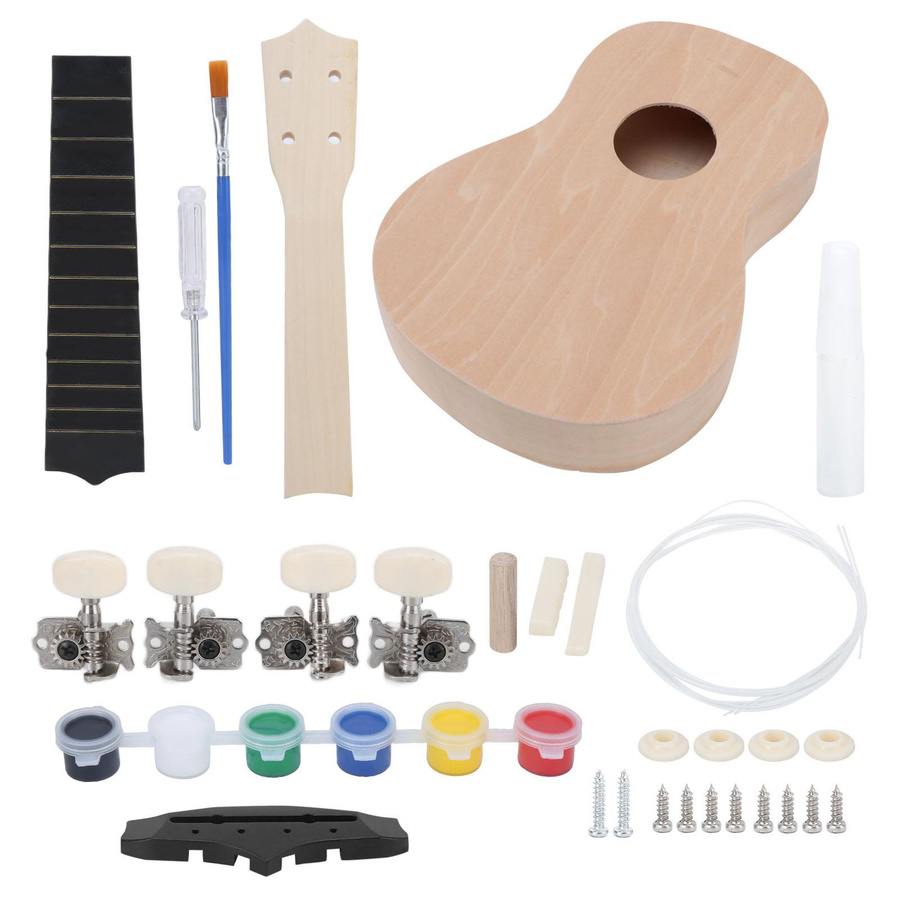 CosyHome Ukulele Bausatz Lindenholz Bunt / Mehrfarbig - Bild 3