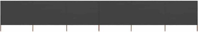 6-teiliges Windschutzgewebe vidaXL in Anthrazit, Breite: 800 cm, Höhe: 160 cm - Bild 1