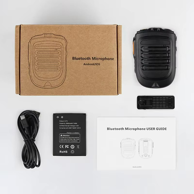 UNIWA Zello Walkie Talkie mit SOS und PTT-Taste, Android POC Handheld Wireless mit Bluetooth Mikrofon, Schwarz, kompatibel mit Alps F40 F22 F25 - Bild 3