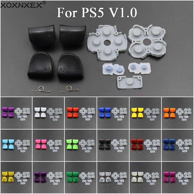 Ersatzset für PS5 V1.0 BDM-010 Controller: Leitfähiger Kleber sowie L1 R1 L2 R2 Trigger Schultertasten und Federn von XOXNXEX - Bild 1