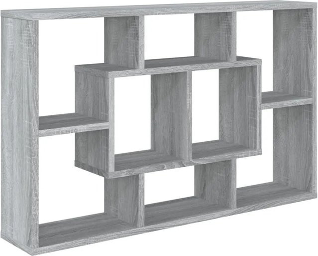 vidaXL Wandregal Grau Sonoma aus Holzwerkstoff B/H/T: 85 x 52,5 x 16 cm - Bild 1