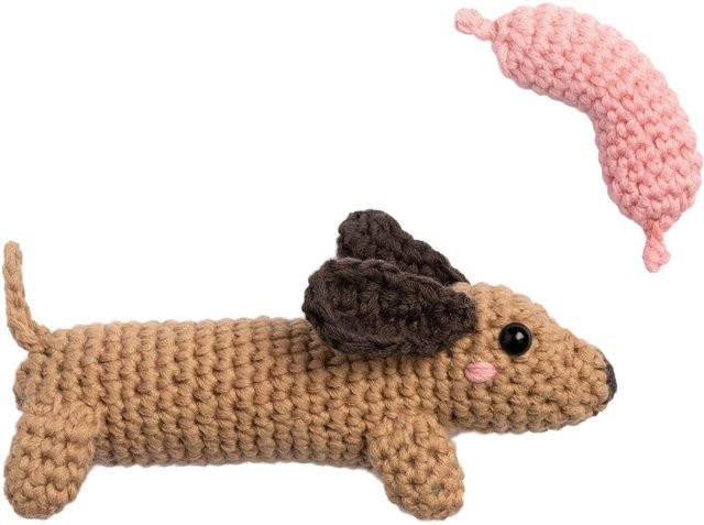 folia Mini Häkel Set Sausage Dog Komplettset - Bild 1