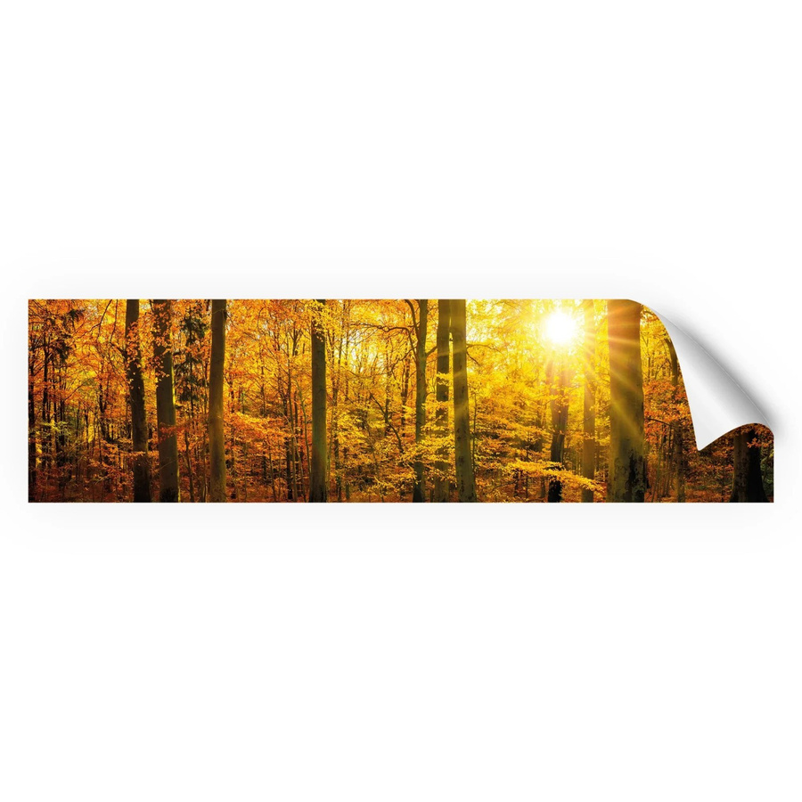 Myspotti Küchenrückwandfolie Herbstwald in Tile-Look, selbstklebend, Multicolor, B: 220 cm, H: 60 cm - Bild 2