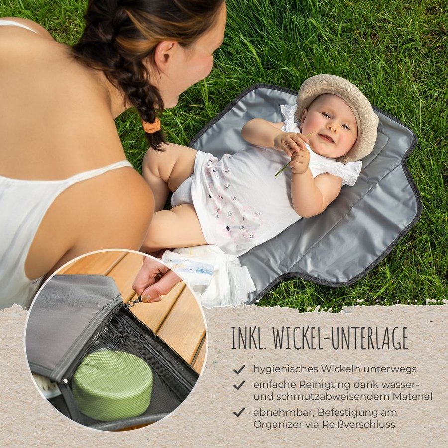 Reer Wickel-Kit Growing in Grau aus recyceltem PET-Material, faltbar - Bild 4