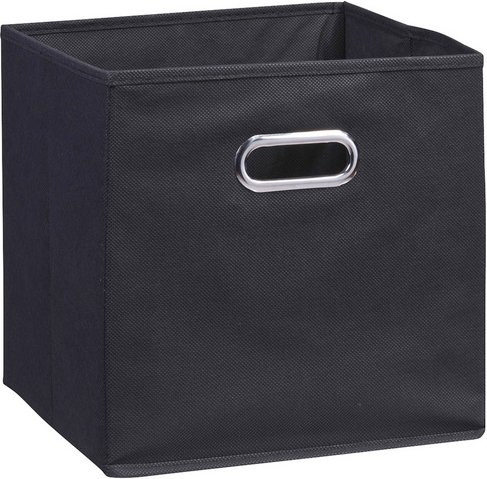 Zeller Aufbewahrungsbox mit Griffen, schwarz, B/T/H: 32 x 32 x 32 cm - Bild 1