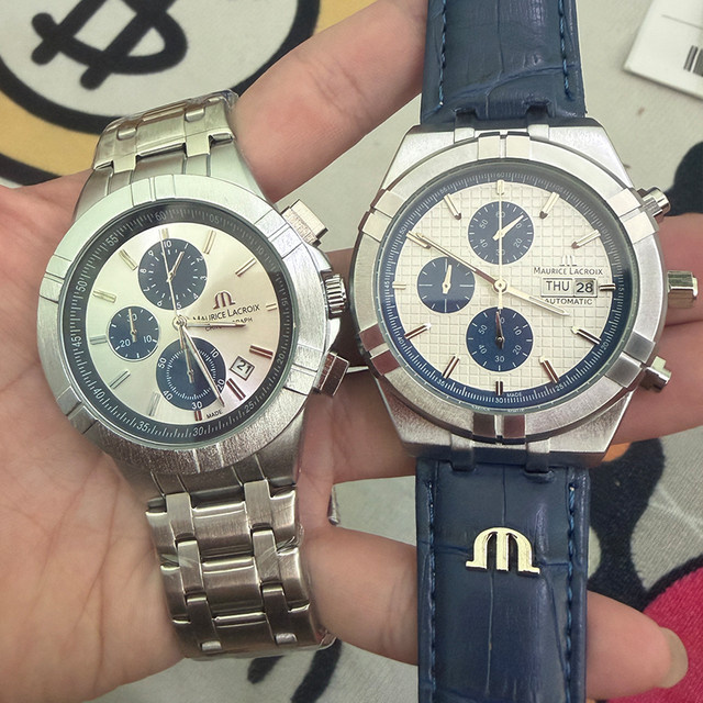 Maurice Lacroix Chronograph, Edelstahl, Silber, Herren - Bild 1