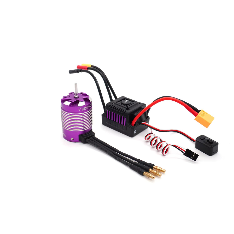 YSIDO RC Racing Off-Road-Automotor, bürstenloser Motor, 4 Pole, mit 60 A ESC Combo - Bild 2