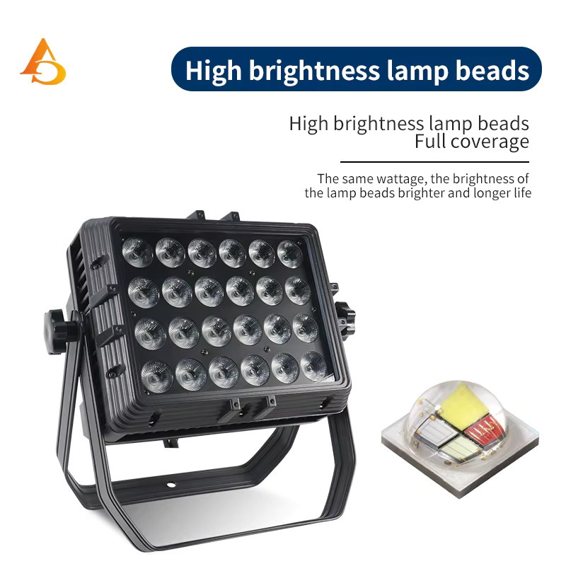 DMX LED Outdoor Par Licht Quadratisch IP65 Wasserdicht RGBWA UV 6in1/RGBW 4in1 Bühnenbeleuchtung - Bild 4