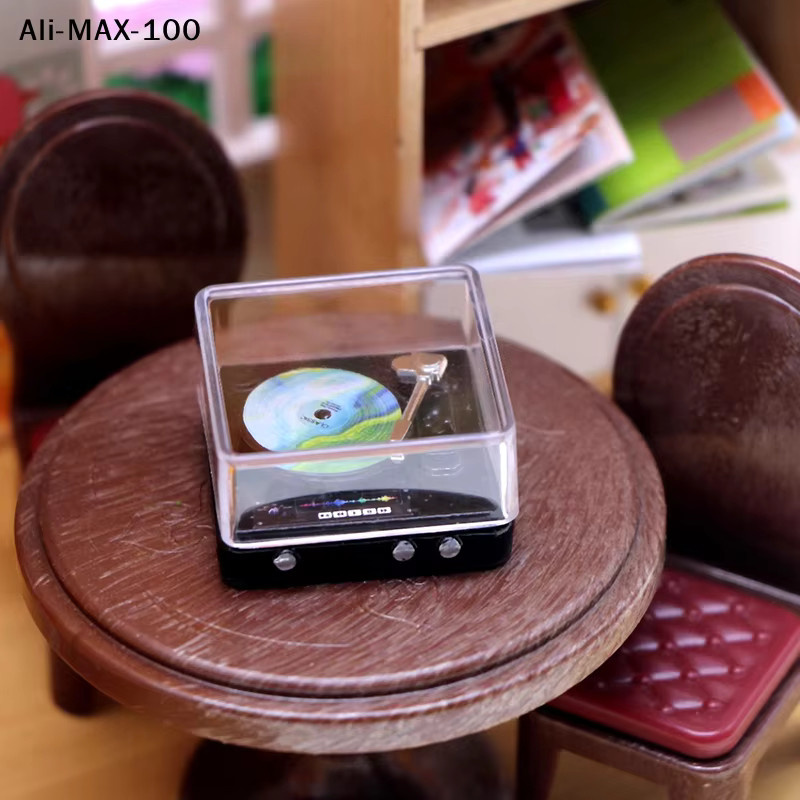 AyS Miniatur-CD-Player, Puppenhaus-Zubehör, Schwarz - Bild 4