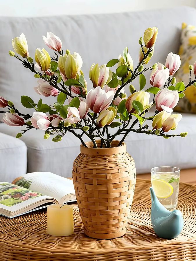 HUALIANQI Künstliche Orchideen in Armegrün als Dekoration für Hochzeiten, Valentinstag und Muttertag - Bild 1