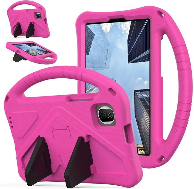 Kindersichere EVA Stoßfeste Armor Tablet-Hülle für Honor Pad X7 8,7 Zoll JMS-W09 mit Ständer in Pink - Bild 1