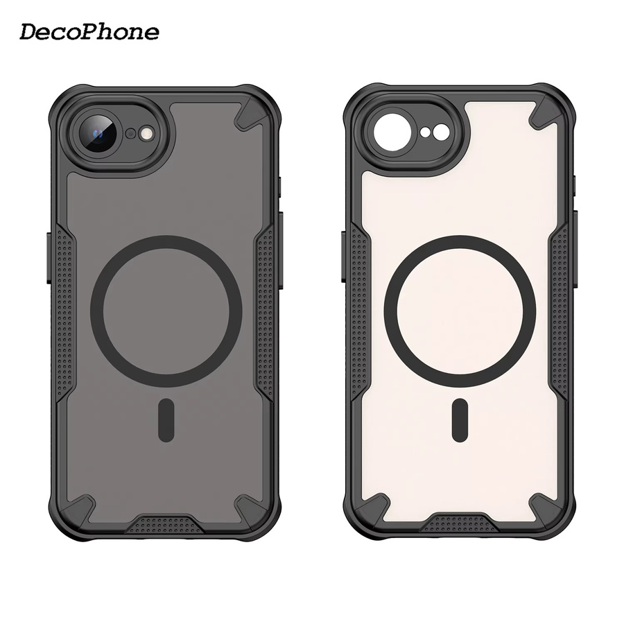 DecoPhone Matte Schutzhülle für iPhone 17e und 16e in Schwarz, Transluzente Hautfreundliche Rückseiten-Hülle - Bild 2
