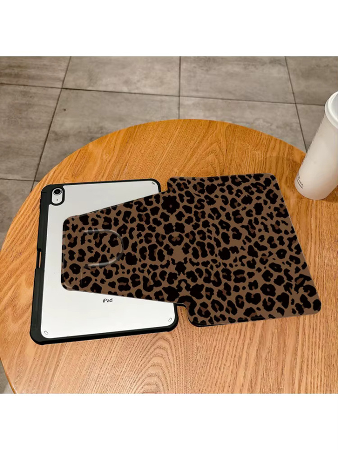 Leopardenhülle für Apple iPad Pro 10/11 Zoll und iPad Air 3/4/5 Generation in Braun oder Rosa - Bild 3