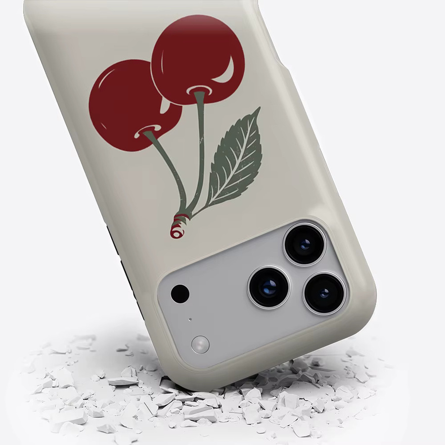 Potdemiel Magnetische Handyhülle mit Vintage Kirschblüten-Design für iPhone 17 16 15 14 13 Pro Max Plus, Mehrfarbig - Bild 3