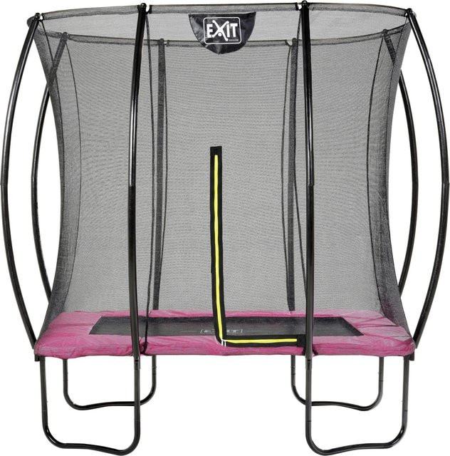 EXIT Toys Silhouette Rechteckiges Trampolin Rosa inklusive Sicherheitsnetz, B/H/T: 214 x 153 cm, max. Belastung 100 kg - Bild 1