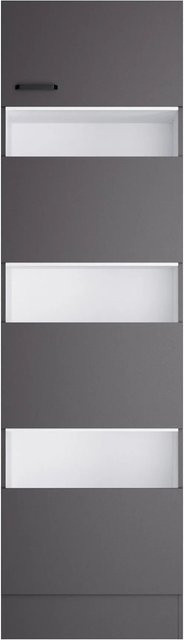OPTIFIT Wäscheschrank Kiel420 Wäschesortierer Anthrazit Matt B/T/H: 60 x 57,1 x 210 cm - Bild 1