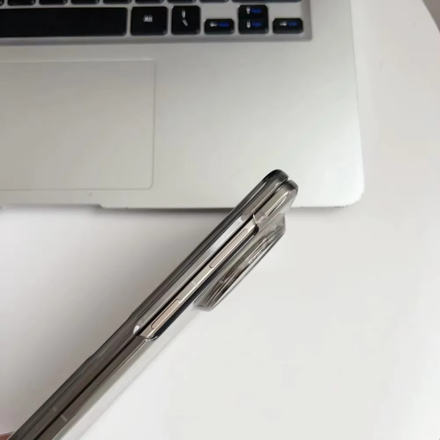 Transparente Magnetische Adsorptionsring Handyhülle für Honor Magic V6 V5 V3 mit Rundum-Kameraschutz und Rückseitenabdeckung in Weiß - Bild 4