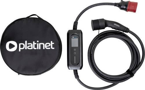 Platinet 46232 eMobility Ladekabel in Schwarz, Länge: 5 m - Bild 1