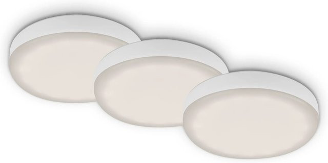 Briloner LED-Einbauleuchte Plat 3er-Set Weiß Durchmesser: 7,5 cm - Bild 1