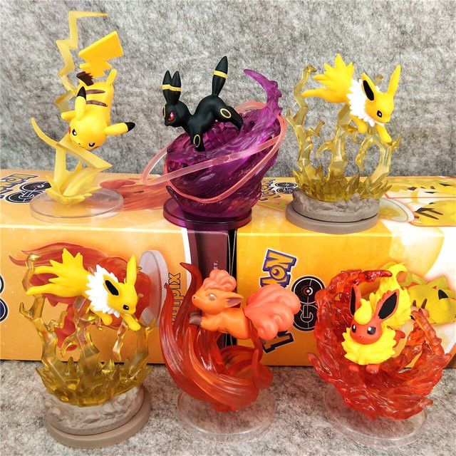 MINISO Pokemon Anime Figuren Blind Box mit Vulpix, Pikachu, Eevee und Psyduck in Multicolor - Bild 1